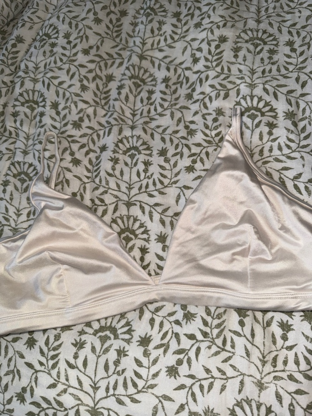 Silky Nude Triangle Bralette - Women Intimates & Sleepwear